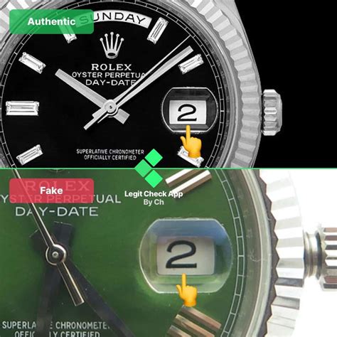 fake rolex with date to the keft and snaller font|how to find a rolex date.